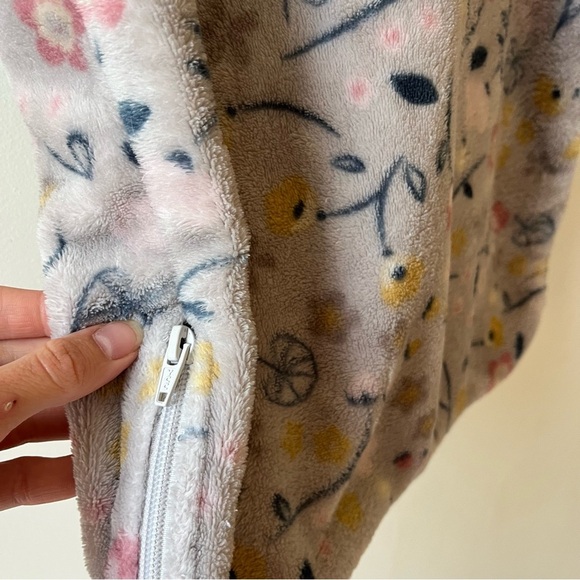 Perlimpinpin Baby Sleep Sack Wearable Blanket 1.5 TOG Floral Fleece 6–18M Cozy - Picture 5 of 9